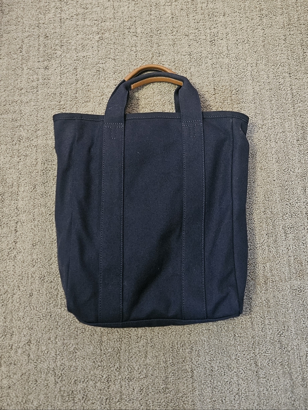 Tory Burch Canvas Midnight Blue Navy Mercer tote - Picture 5 of 11